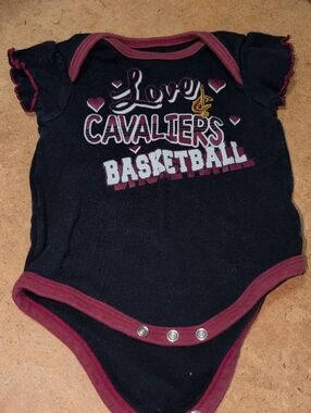 Baby NBA Cleveland Cavaliers Cavs Ohio Basketball Onesie Size 3-6M